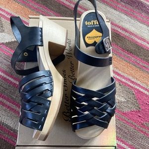 Swedish Hasbeens Braided High Clog - Brand New in Box, Never Worn